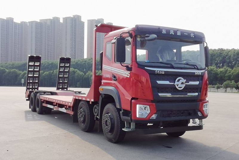 【國(guó)六凹板】東風(fēng)華神DV5前四后八平板運(yùn)輸車